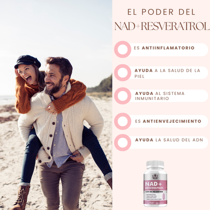 NAD+RESVERATROL 60 CAPSULAS