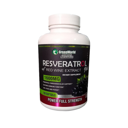 RESVERATROL 1600MG 100 Cápsulas Blandas