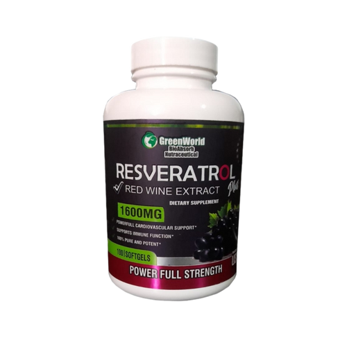 RESVERATROL 1600MG 100 Cápsulas Blandas